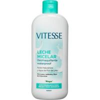 Leche micelar desmaquillante waterproof VITESSE, bote 400 ml Leche micelar desmaquillante waterproof VITESSE, bote 400 ml