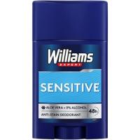 Desodorante sensitive para hombre WILLIAMS, stick 75 ml Desodorante sensitive para hombre WILLIAMS, stick 75 ml
