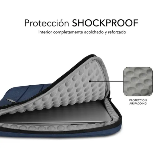 Funda para portátil Air Padding Sleeve 15,6"azul, SUBBLIM