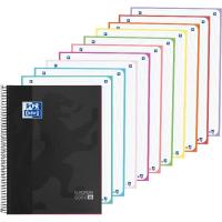 Cuaderno Microperforado A4, Cuadricula 5x5, Tapa Dura Negra, 200 hojas 90g OXFORD