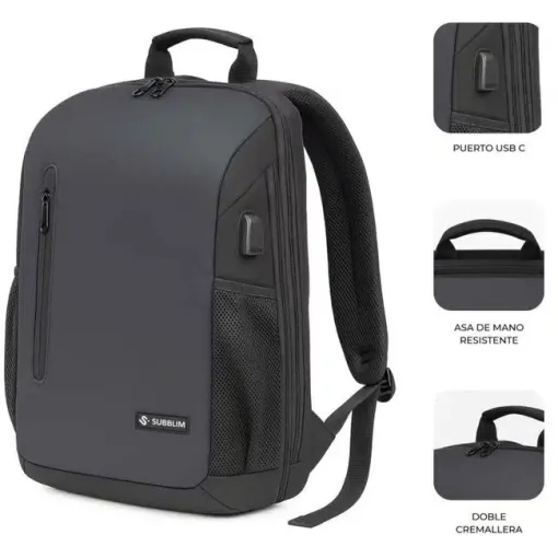 Mochila para portátil Nomad Xpand Air Padding Backpack 15,6" negro SUBBLIM