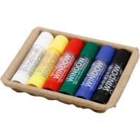 Témpera sólida Basic one PLAYCOLOR, 6 colores