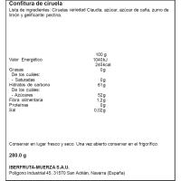 Confitura de ciruela BEBÉ, frasco 280 g