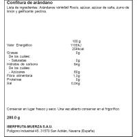 Confitura de arándanos BEBÉ, frascoBEBÉ 280 g