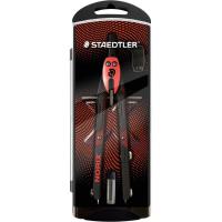 Compas Norix metalico de precision, ajuste por Rueda Central, rojo STAEDTLER