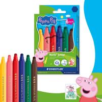 Estuche de cartón rotuladores edición diseño Peppa Pig STAEDTLER, 6 colores