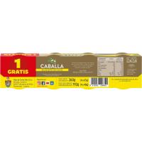 Caballa en aceite de oliva ALBO, 3+1 ud, pack 260 g