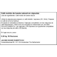 Café Ristretto descafeinado comp. Nespresso L'OR, caja 50 uds