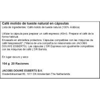 Café supremo cápsulas sistema Nespresso L'OR, caja 20 uds