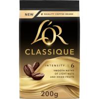 Café en grano classique L'OR, paquete 200 g Café en grano classique L'OR, paquete 200 g