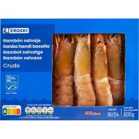 Gambón salvaje MSC 20-30 EROSKI, caja 800 g