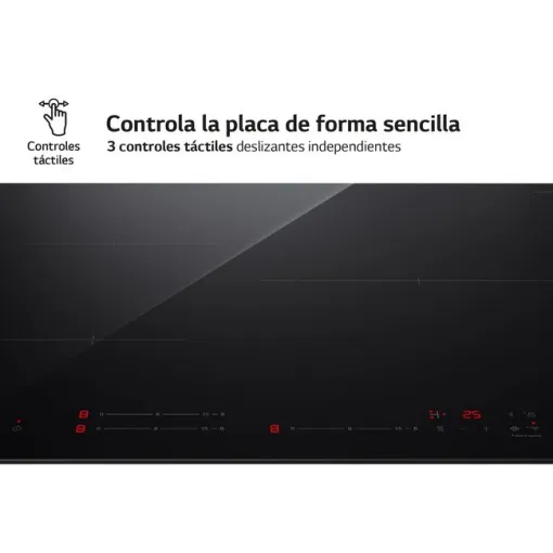 Placa de inducción, 3 Zonas, 7.400 W, 15 Potencias, Negro CI5Z2420BN LG