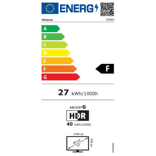 Televisor Led 32" HD Smart 32A4S HISENSE