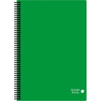 Cuaderno A4, Cuadricula 4x4, Tapa Plástico, 80 hojas 90g GOLDEN, pack 5 uds