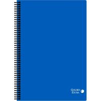 Cuaderno A4, Cuadricula 4x4, Tapa Plástico, 80 hojas 90g GOLDEN, pack 5 uds