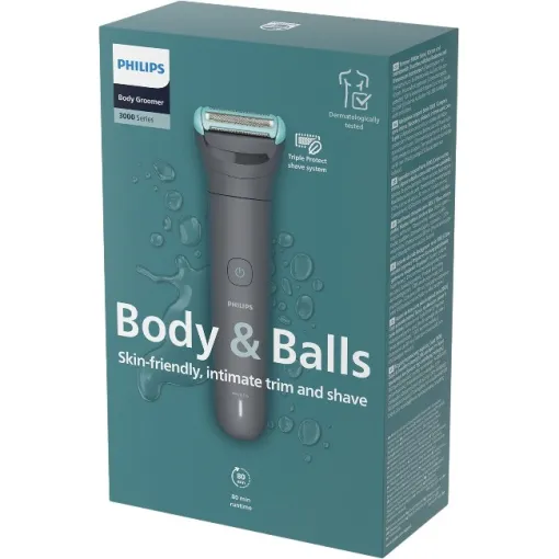Afeitadora corporal, uso en seco y en húmedo S3000 PHILIPS