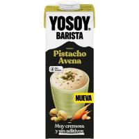 Bebida de avena barista con sabor a pistacho YOSOY, brik 1 litro