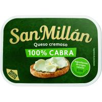 Queso blanco de untar 100% cabra SAN MILLAN, tarrina 120 g