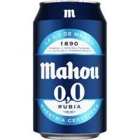 Cerveza 0,0 MAHOU, lata 33 cl Cerveza 0,0 MAHOU, lata 33 cl