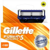 Cargador de máquina de afeitar GILLETTE  FUSION SPORT 5, 4 uds