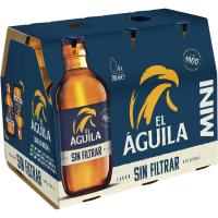 Cerveza sin filtrar EL AGUILA, pack botellín 6x20 cl Cerveza sin filtrar EL AGUILA, pack botellín 6x20 cl
