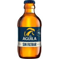 Cerveza sin filtrar EL AGUILA, pack botellín 6x20 cl