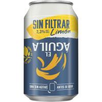 Cerveza con limón EL AGUILA, lata 33 cl