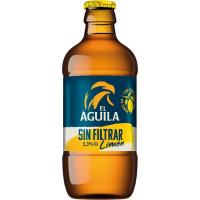 Cerveza con limón EL AGUILA, botellín 33 cl
