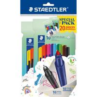 Rotuladores, Pack Aniversario: 10 Triplus color + 10 Triplus Fineliners STAEDTLER Rotuladores, Pack Aniversario: 10 Triplus color + 10 Triplus Fineliners STAEDTLER