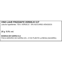 Blanco Verdejo Frizzante LAUE DE BORNOS, lata 25 cl