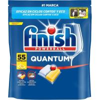Lavavajillas limón FINISH QUANTUM, bolsa 55 dosis Lavavajillas limón FINISH QUANTUM, bolsa 55 dosis