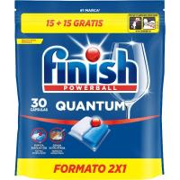 Lavavajillas máquina FINISH QUANTUM, bolsa 30 dosi Lavavajillas máquina FINISH QUANTUM, bolsa 30 dosi