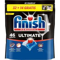 Lavavajillas máquina FINISH ULTIMATE, bolsa 32+14 dosis