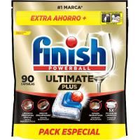 Lavavajillas máquina FINISH ULTIMATE PLUS, bolsa 90 dosis Lavavajillas máquina FINISH ULTIMATE PLUS, bolsa 90 dosis