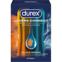Lubricantes estimulantes lovers connect DUREX, pack 2X50 ml