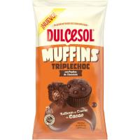 Muffin relleno de cacao DULCESOL, 6 uds, paquete 240 g Muffin relleno de cacao DULCESOL, 6 uds, paquete 240 g