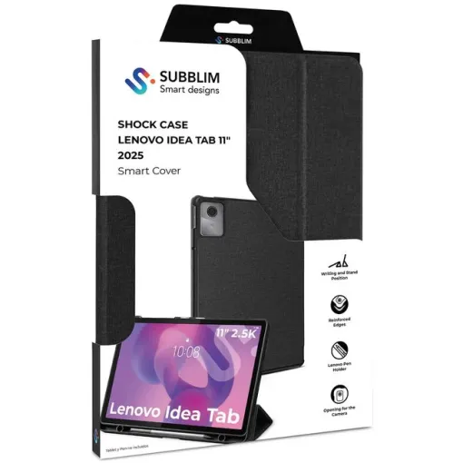 Funda negra para tablet 11" Lenovo Idea Tab, SUBBLIM Funda negra para tablet 11" Lenovo Idea Tab, SUBBLIM