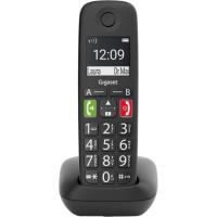 Teléfono inalámbrico negro, teclas grandes, E290 GIGASET
