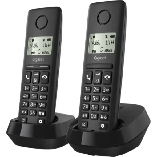 Teléfono inalámbrico Duo Negro, Basic 100 Duo Black GIGATEC