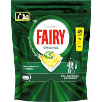 Lavavajillas máquina original limón FAIRY, bolsa 49 dosis