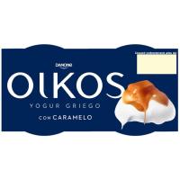 Yogur griego sabor caramelo OIKOS, pack 4x110 g