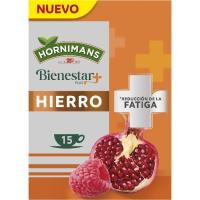 Infusión hierro HORNIMANS BIENESTAR PLUS, caja 15 uds