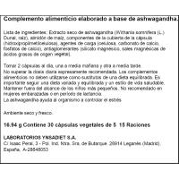 Ashwagandha forte en cápsulas NATURTIERRA, bote 30 uds