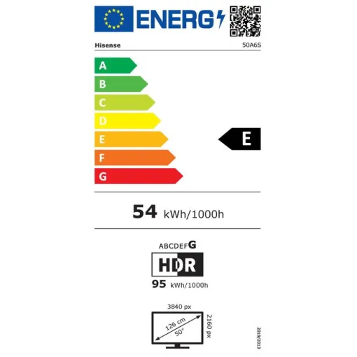 Televisor Led de 50" UHD 4K 50A6S HISENSE