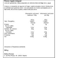 Penne rigate integral LA MOLISANA, paquete 500 g