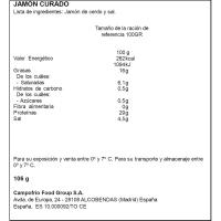 Jamón gran reserva NAVIDUL, bandeja 106 g