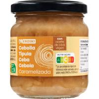 Cebolla caramelizada EROSKI, frasco 210 g