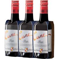 Vino Tinto Crianza D.O.C. Rioja CUNE, pack 3x18 cl