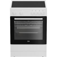 Cocina eléctrica blanca con placa vitro de 4 zonas de cocción 71 L FBS67000WD BEKO Cocina eléctrica blanca con placa vitro de 4 zonas de cocción 71 L FBS67000WD BEKO