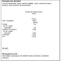 Cerveza sin alcohol DRY HOPPED CLAUSTHALER, botellín 33 cl